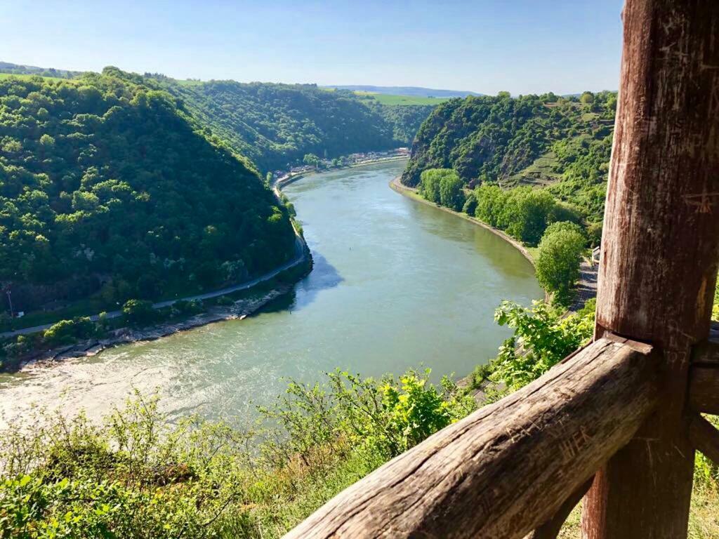 コブレンツHaus Am Ufer Mit Rheinpanoramablickアパートメント エクステリア 写真